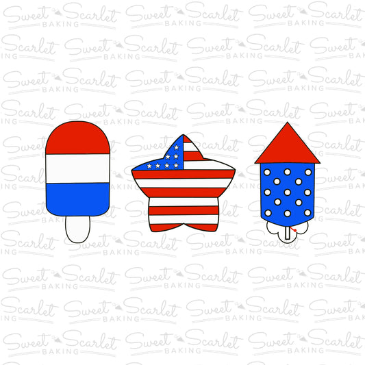 Patriotic Kit Cookie Cutter Set