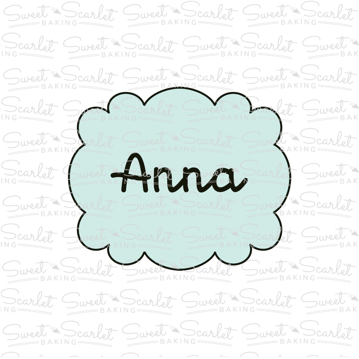 Anna Plaque Cookie Cutter