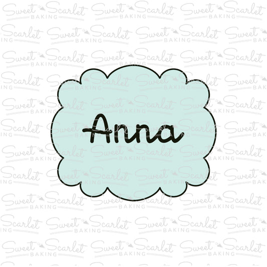 Anna Plaque Cookie Cutter