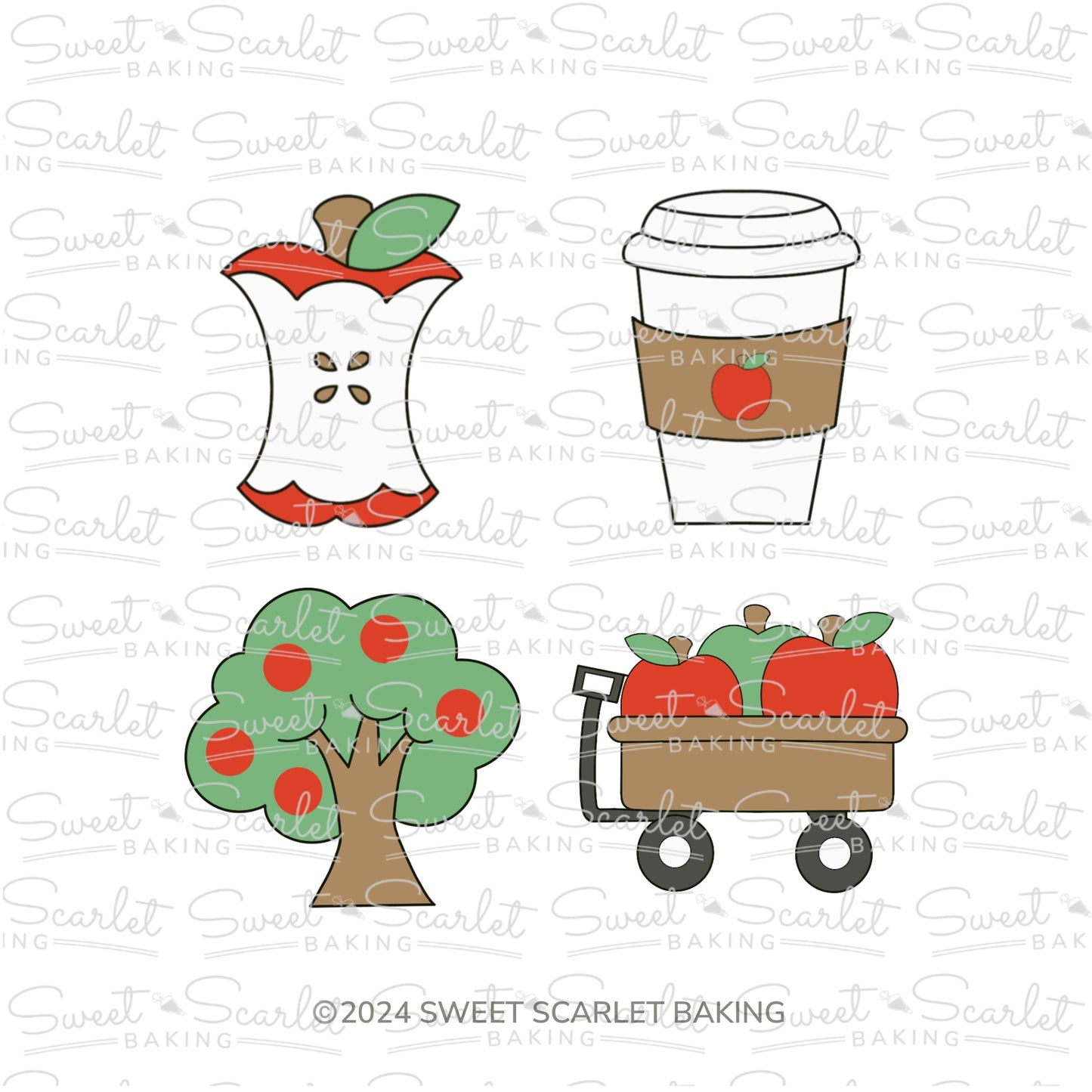 Apple Picking Cookie Cutter Quad Set