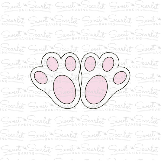 Bunny Feet Cookie Cutter
