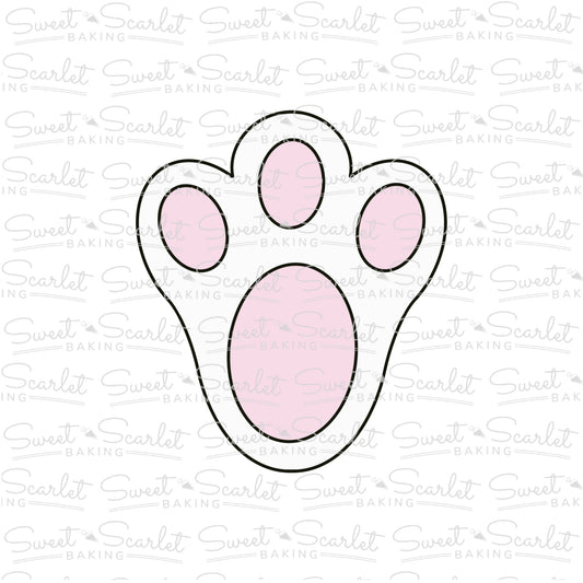 Bunny Foot Cookie Cutter