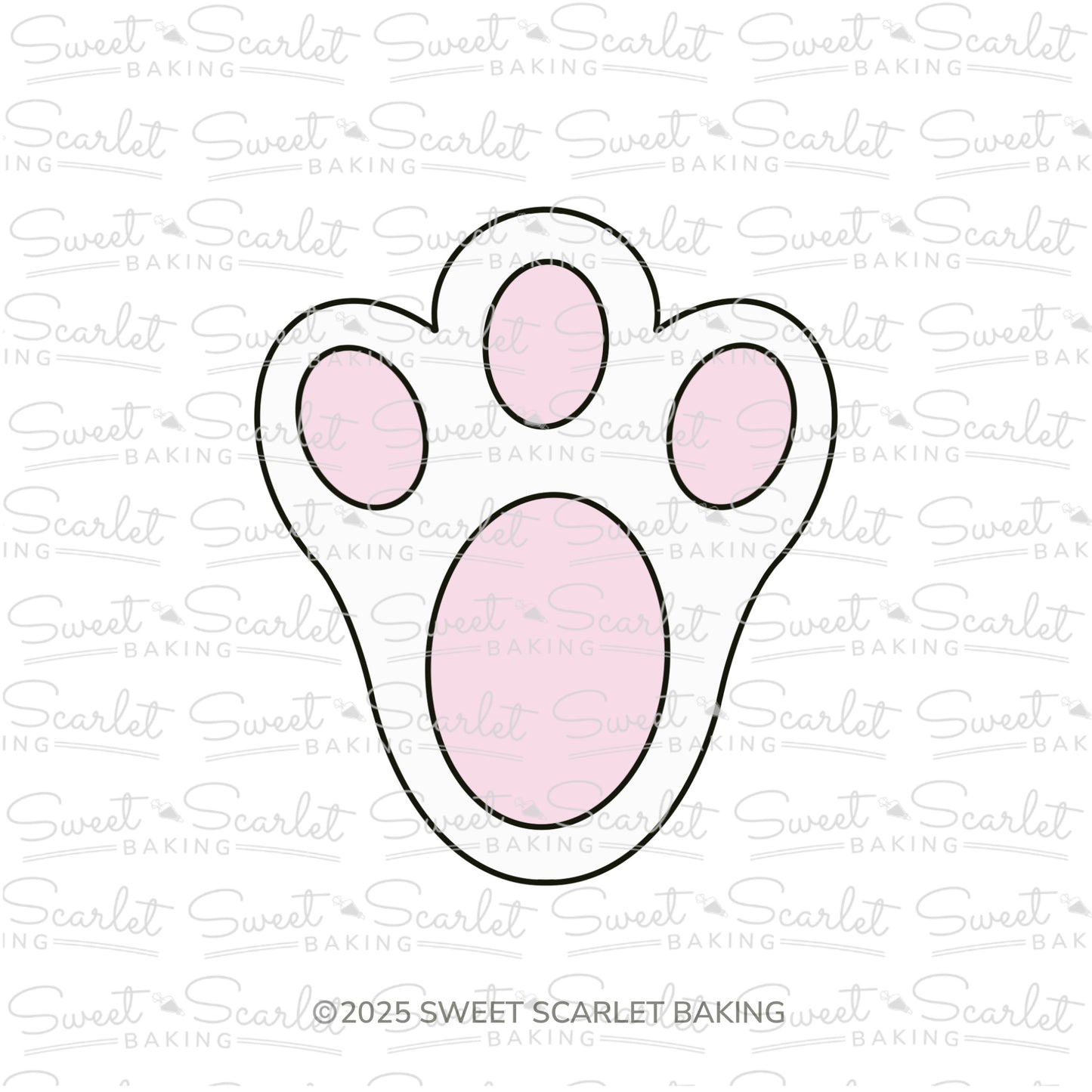 Bunny Foot Cookie Cutter