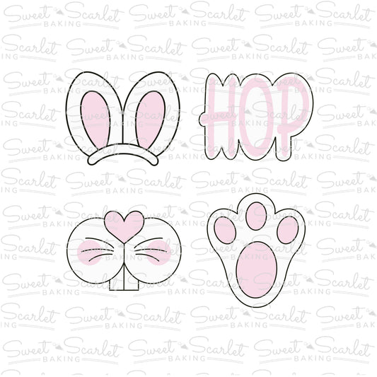 Bunny Hop Cookie Cutter Quad Set