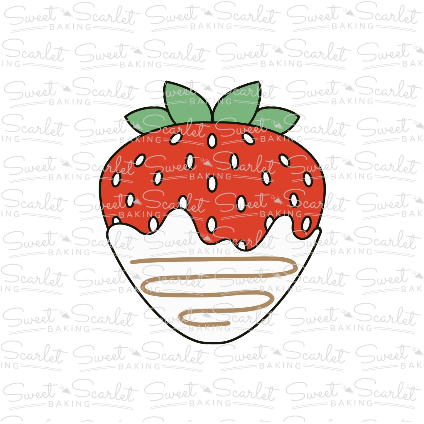 Chocolate Covered Strawberry Cookie Cutter