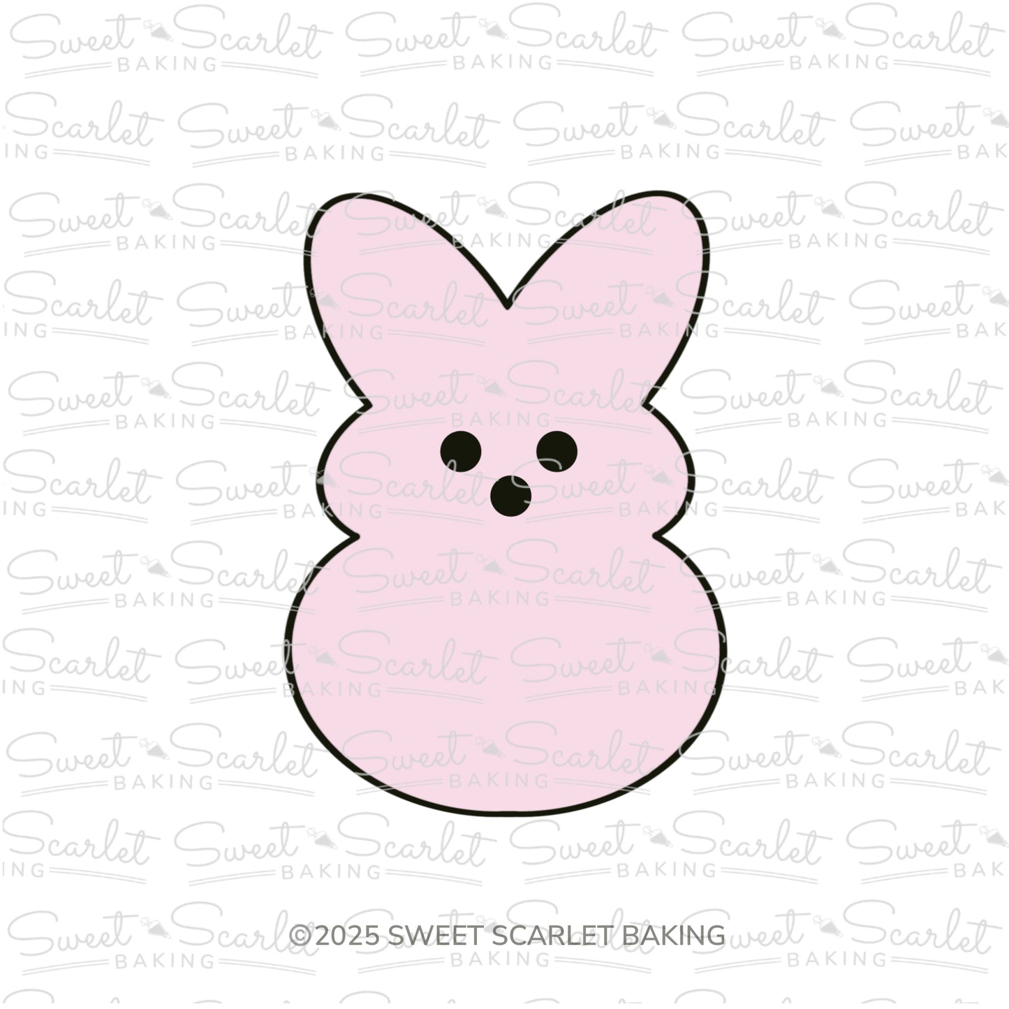 Chubby Marshmallow Bunny Cookie Cutter