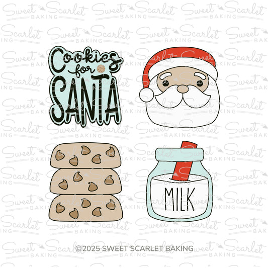 Cookies for Santa Cookie Cutter Quad Set
