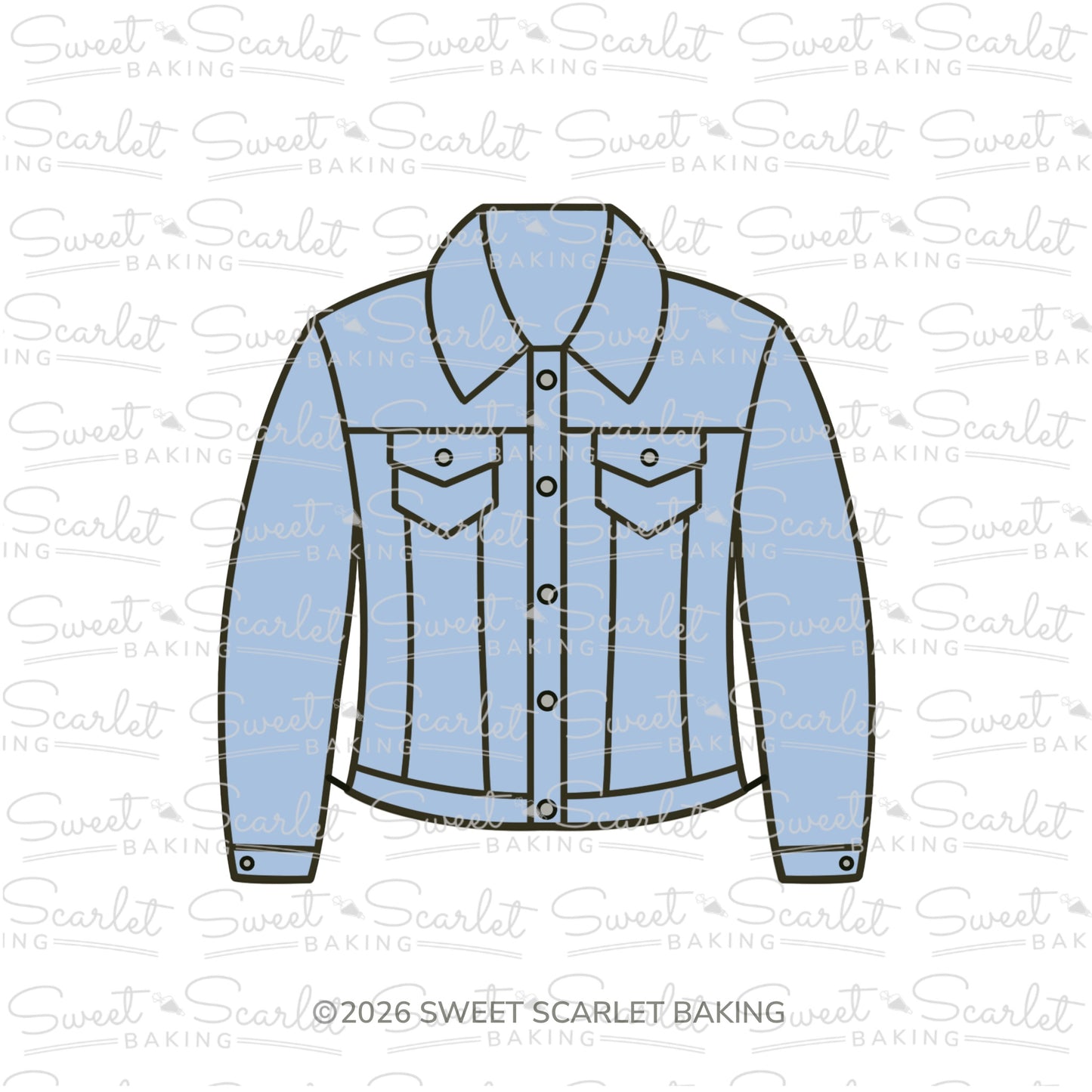 Denim Jacket Cookie Cutter