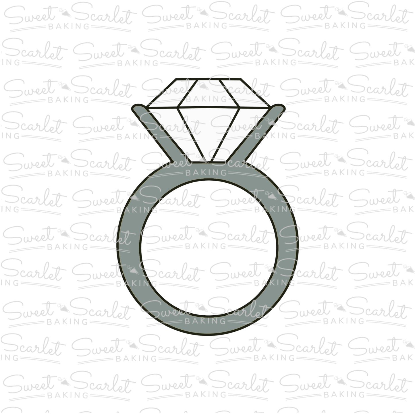 Engagement Ring Cookie Cutter