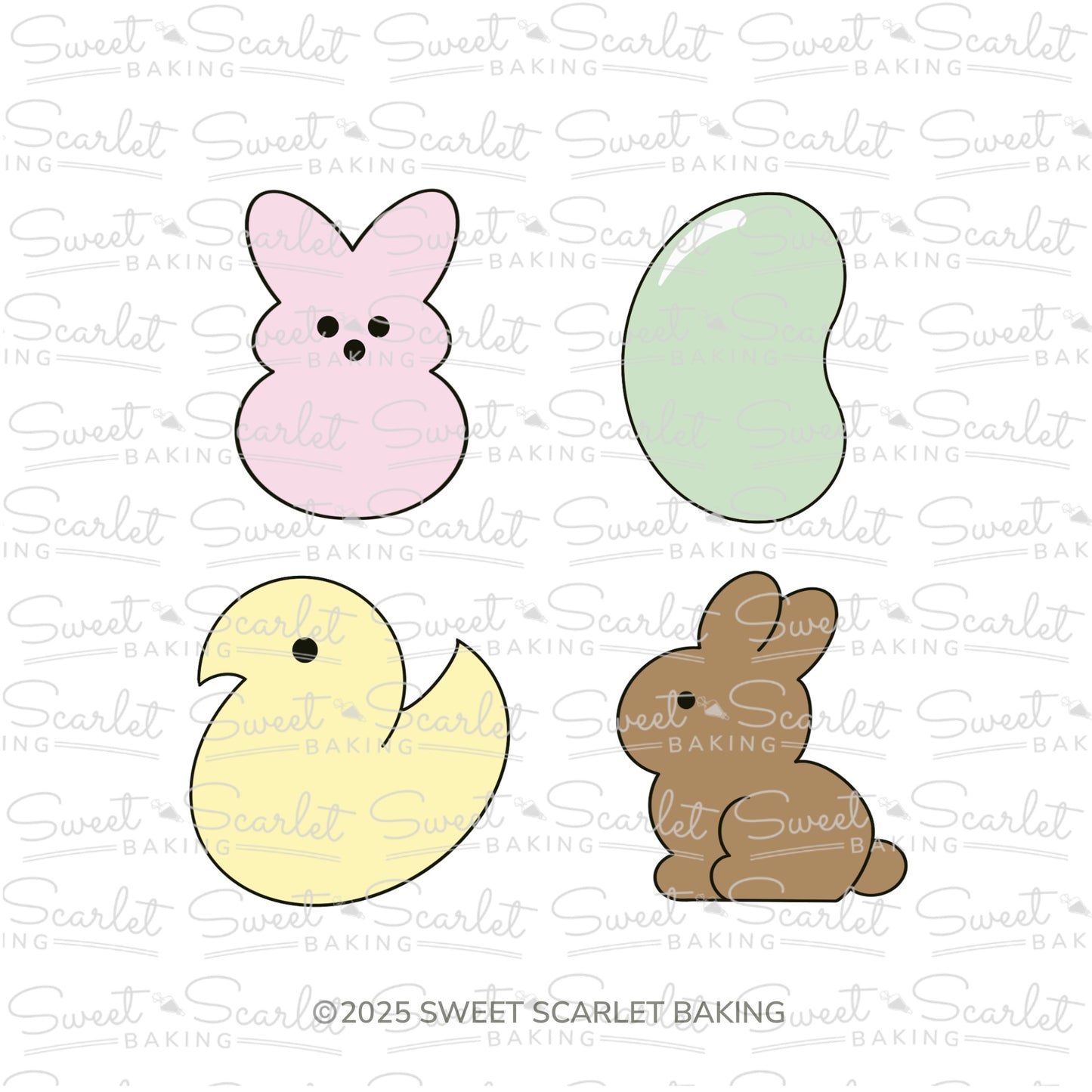 Easter Treats Cookie Cutter Quad Set