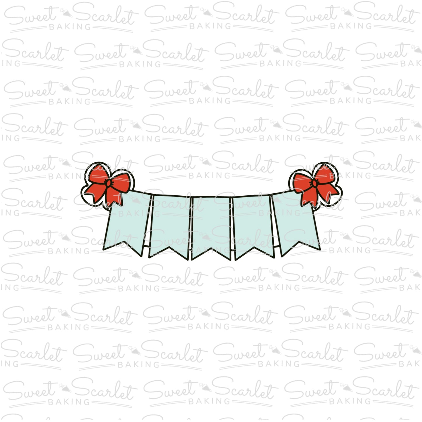 Five Flag Bunting Cookie Cutter