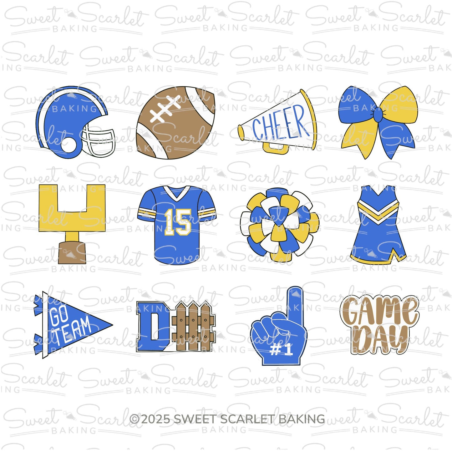 Football Minis Cookie Cutter Set