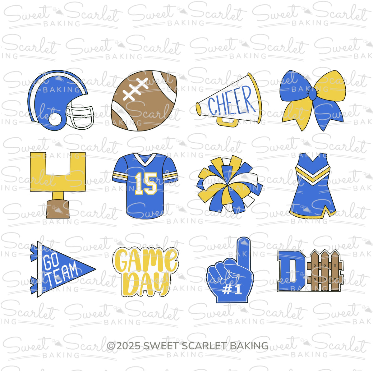 Football Minis Cookie Cutter Set