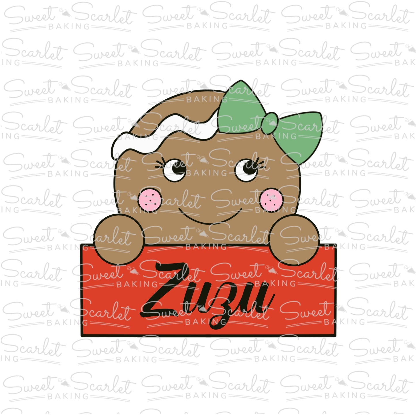 Gingerbread Girl Plaque Cookie Cutter