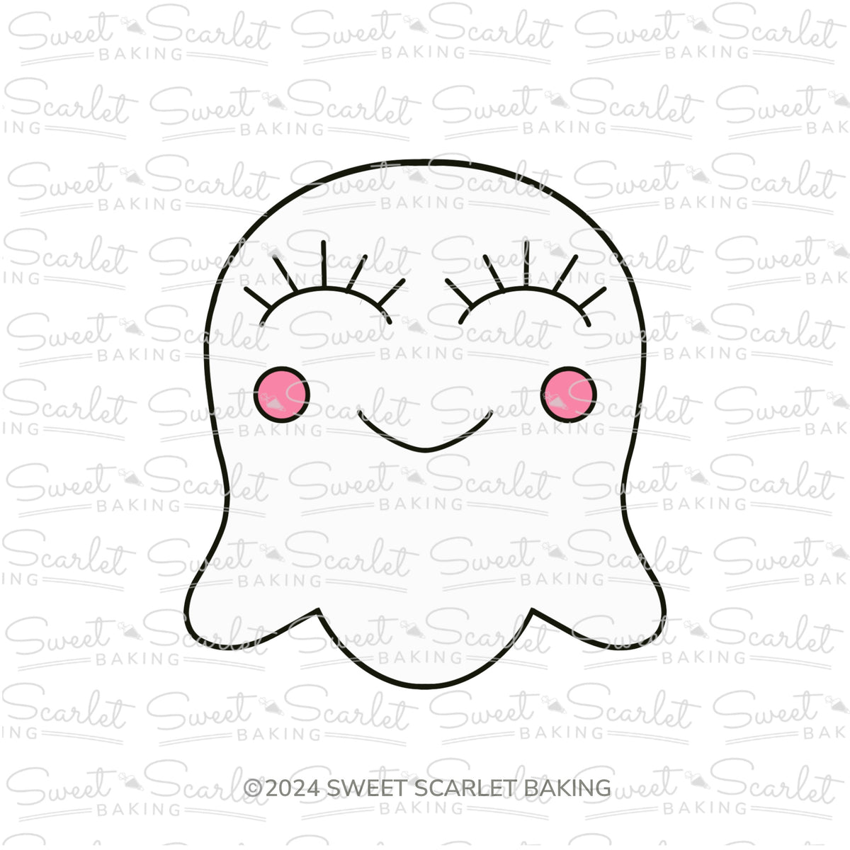 Happy Ghost Cookie Cutter