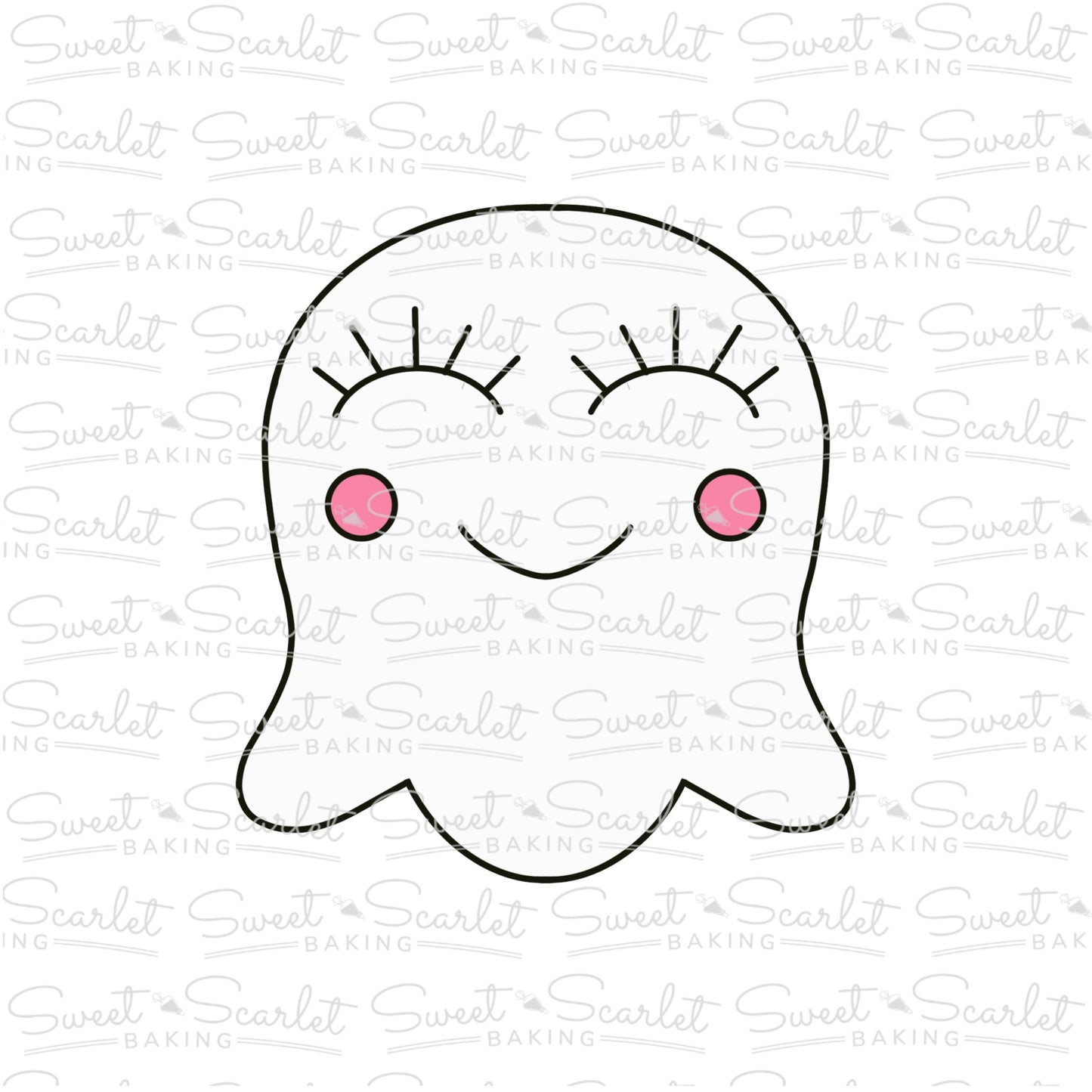 Happy Ghost Cookie Cutter