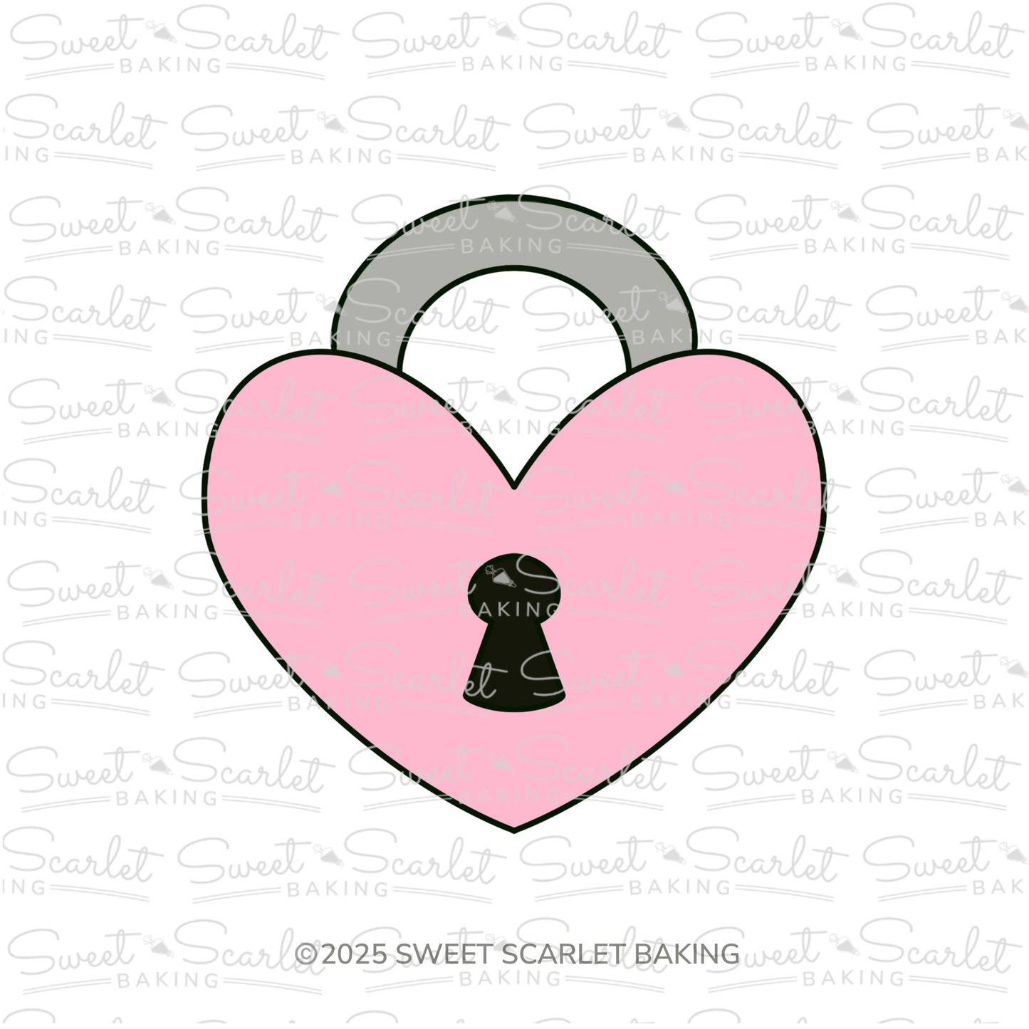Heart Lock Cookie Cutter