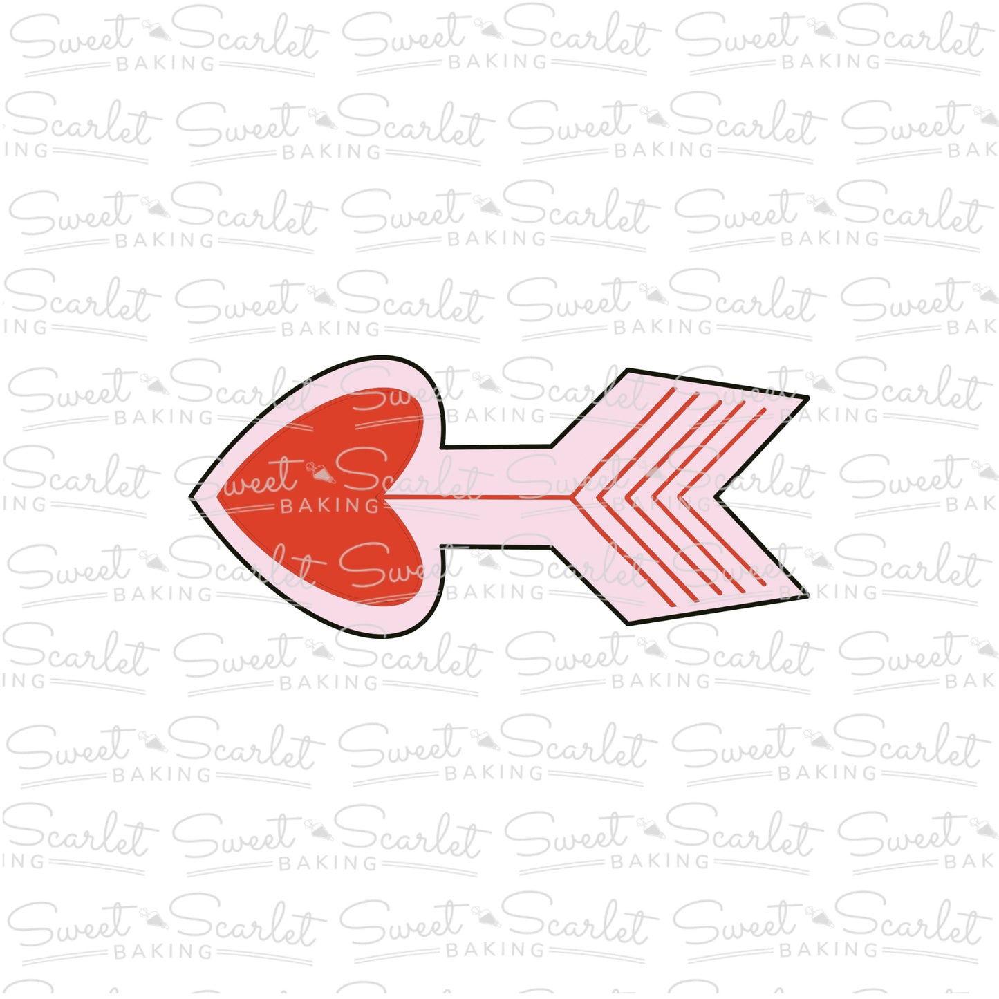 Heart Tip Arrow Cookie Cutter