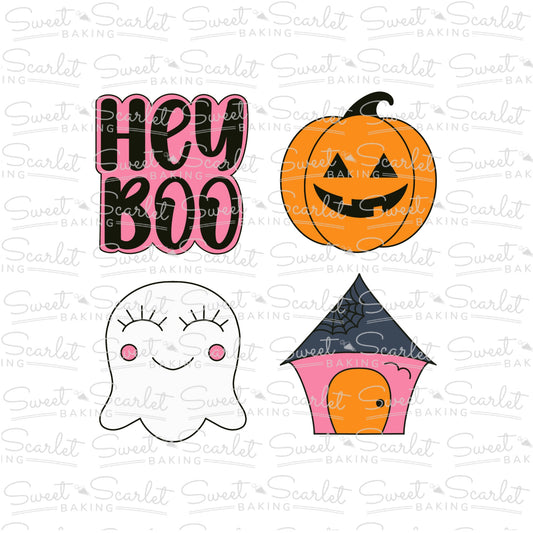 Hey Boo Cookie Cutter Quad Set