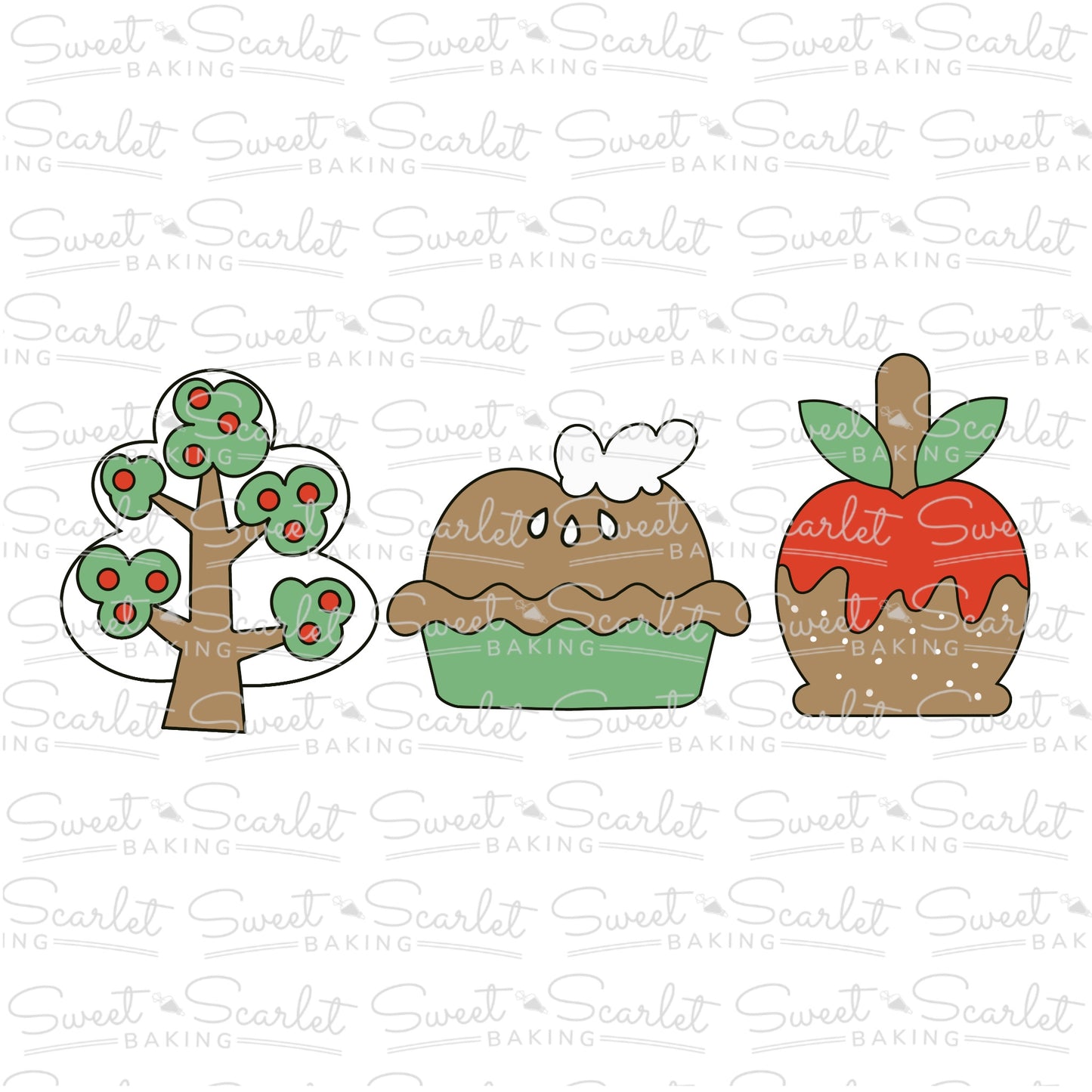 Autumn Apple Kit Cookie Cutter Set