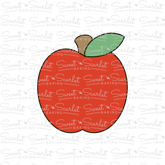 Apple with Leaf Cookie Cutter