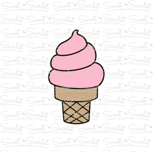 Ice Cream Cake Cone Cookie Cutter