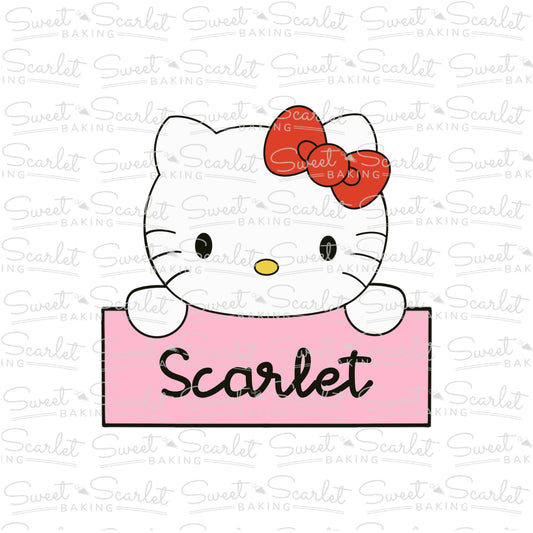 Kitty Plaque Cookie Cutter