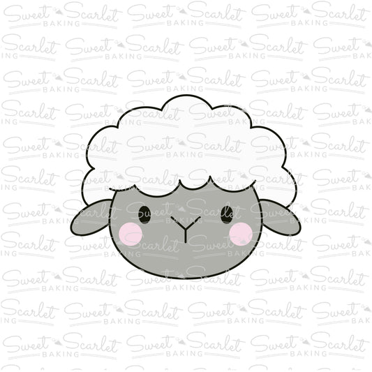 Lamb Face Cookie Cutter