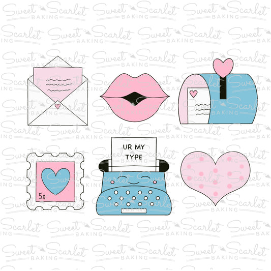 Love Letter Cookie Cutter Set