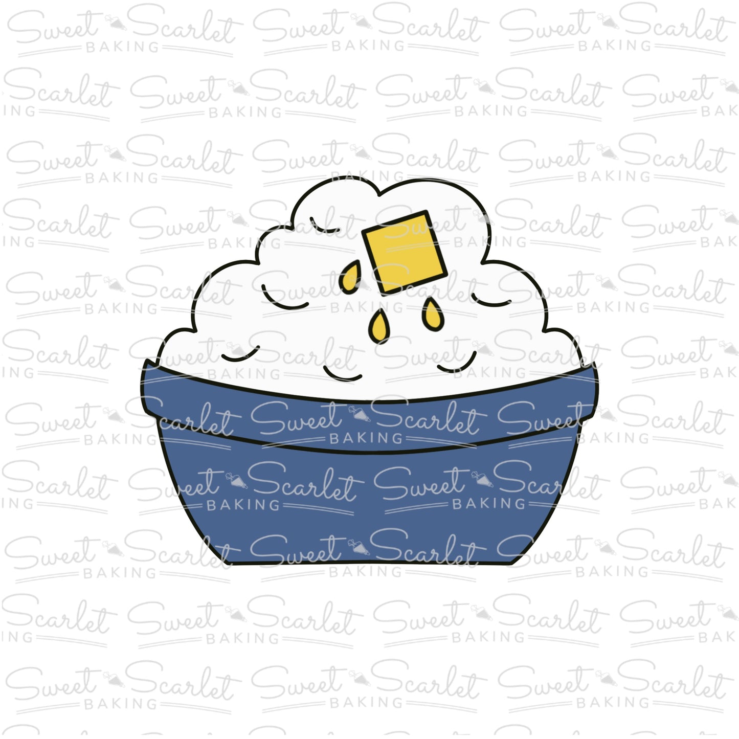 Mashed Potato Bowl Cookie Cutter