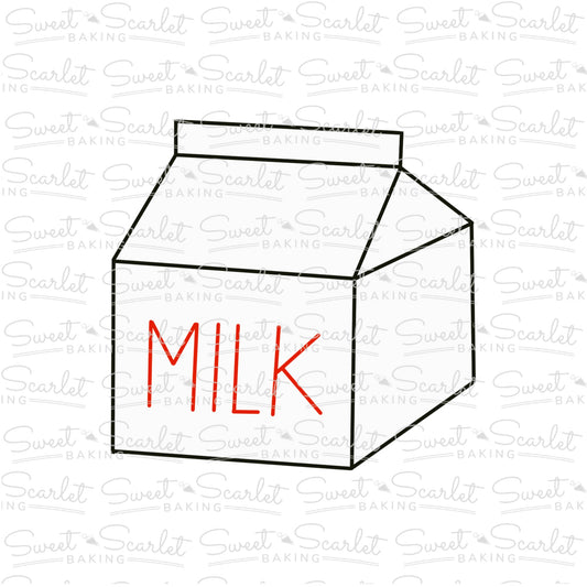 Milk Carton Cookie Cutter