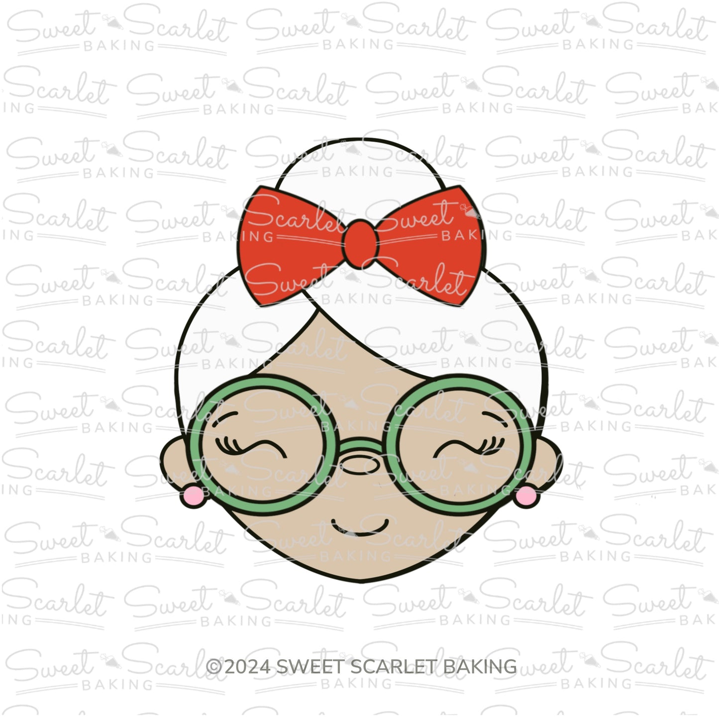 Mrs. Claus Face Cookie Cutter