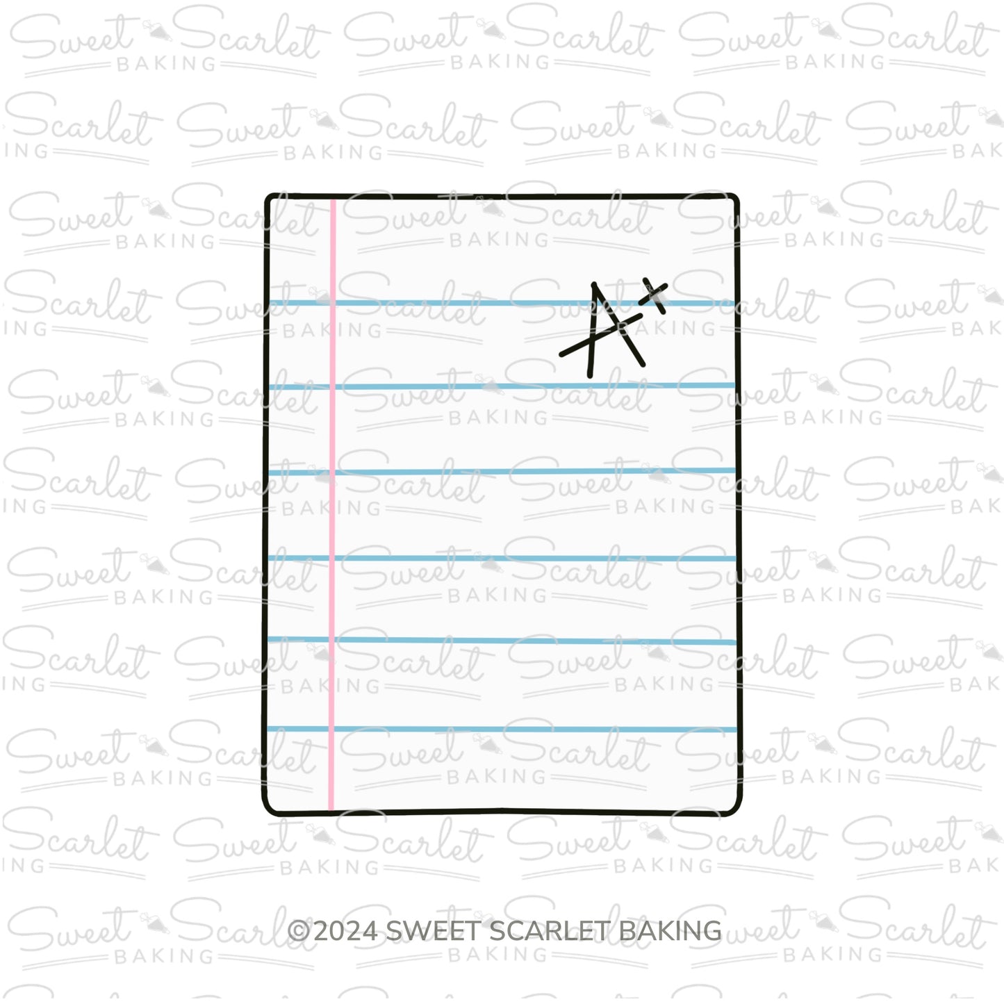 Notepaper Cookie Cutter
