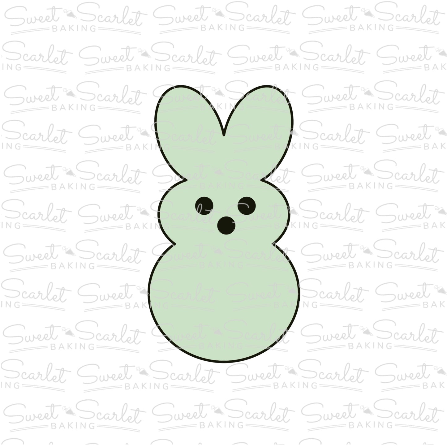 Round Marshmallow Bunny Cookie Cutter