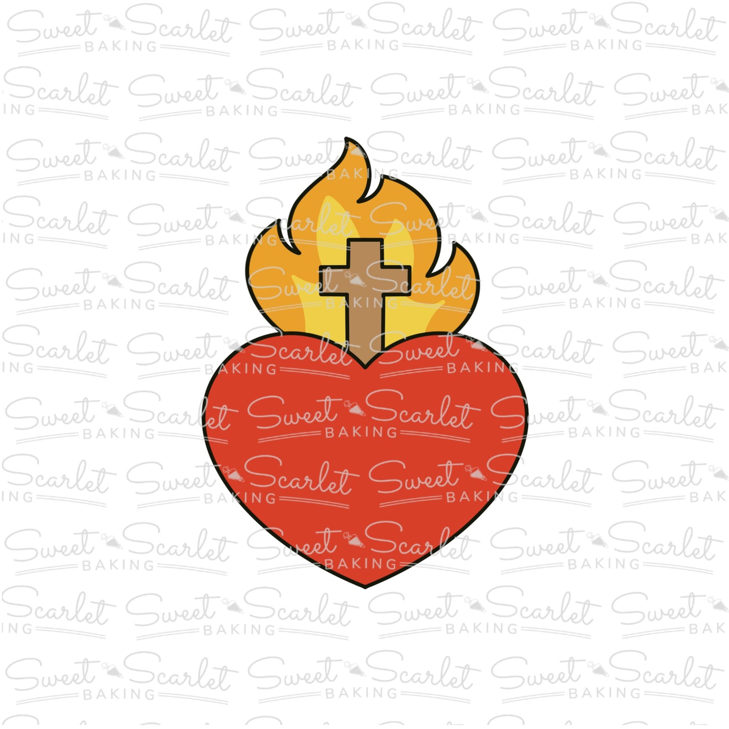 Sacred Heart Cookie Cutter