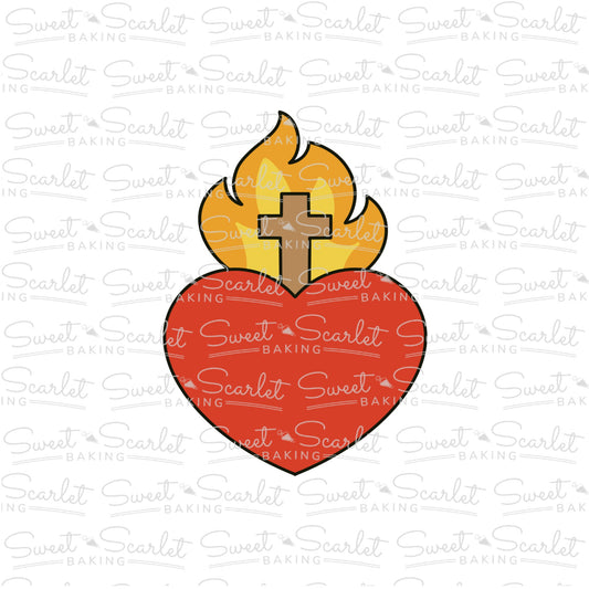 Sacred Heart Cookie Cutter