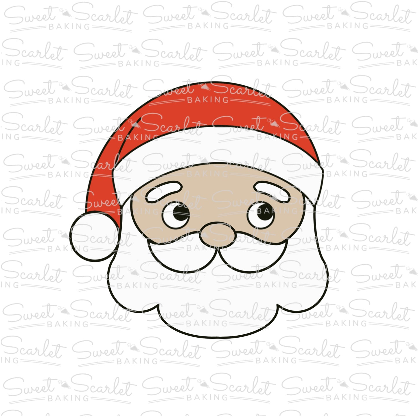 Claus Face Cookie Cutter Duo Set