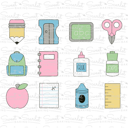 School Minis Cookie Cutter Set