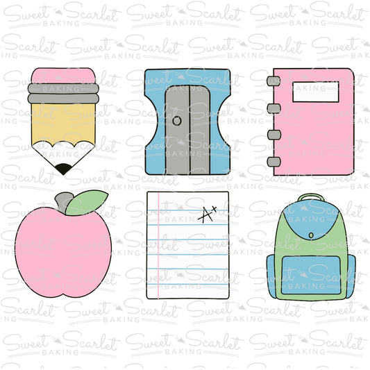 School Writer Cookie Cutter Set