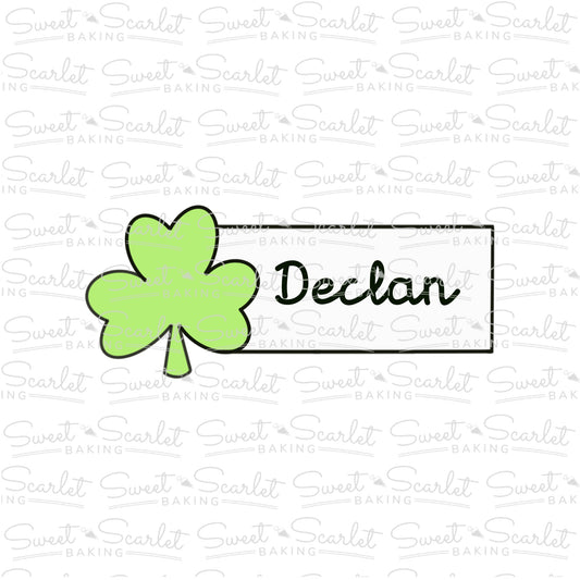 Shamrock Tag Cookie Cutter