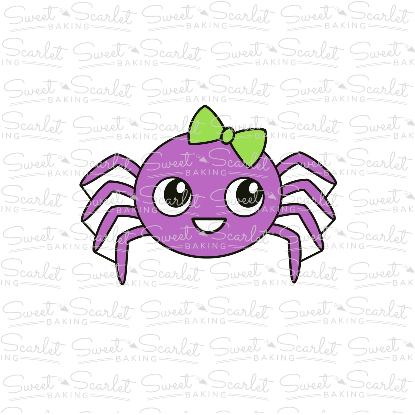Spider with Bow Cookie Cutter