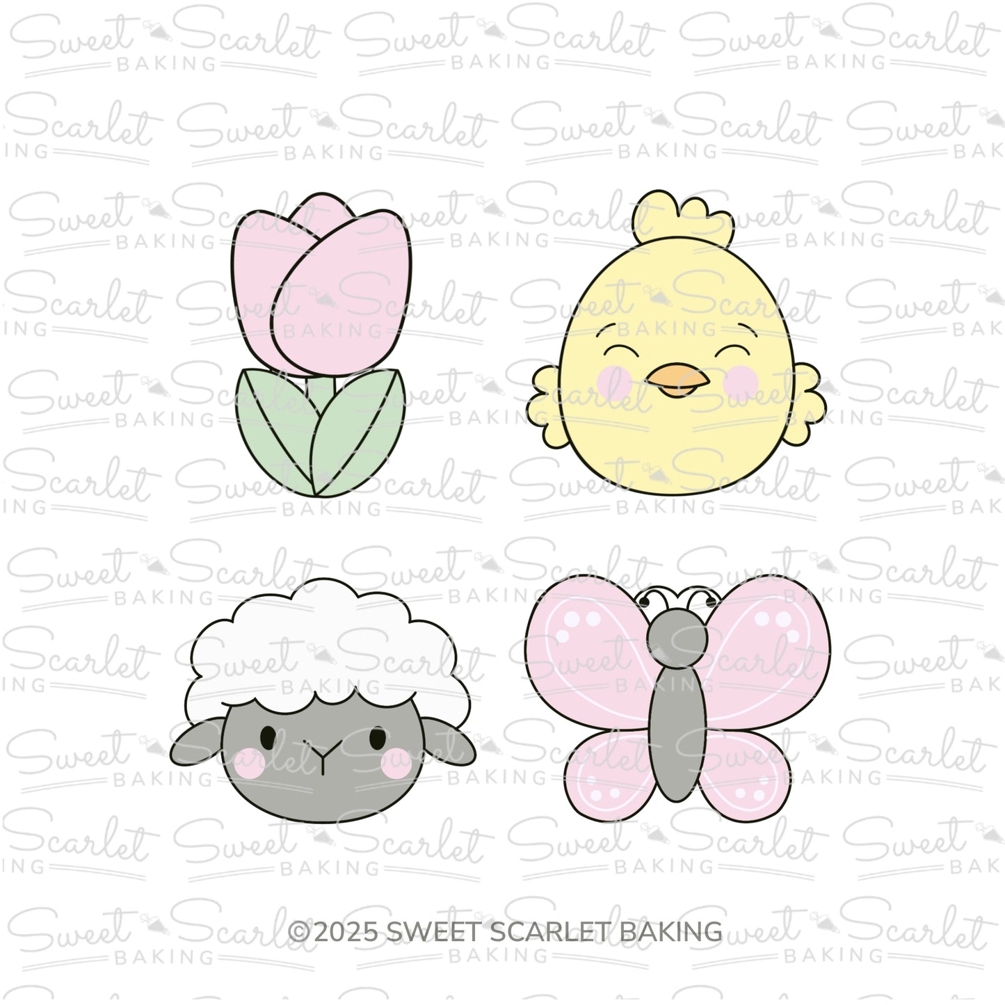 Spring Cookie Cutter Quad Set