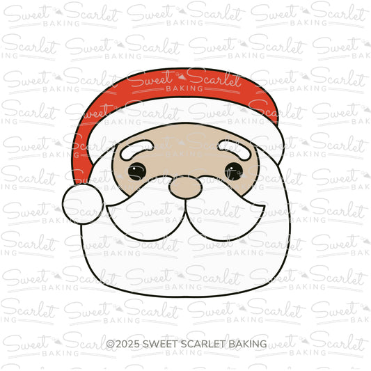Square Santa Face Cookie Cutter