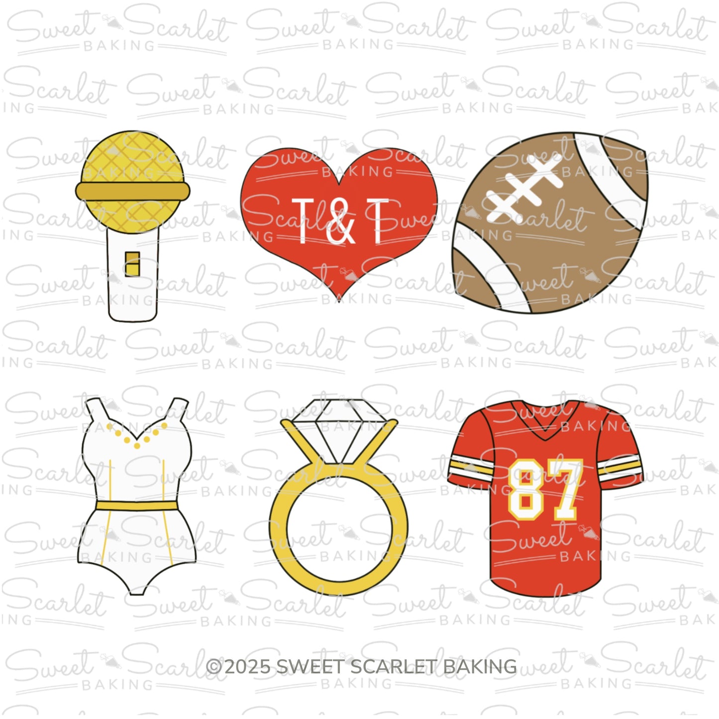 Swiftie Engagement Cookie Cutter Set