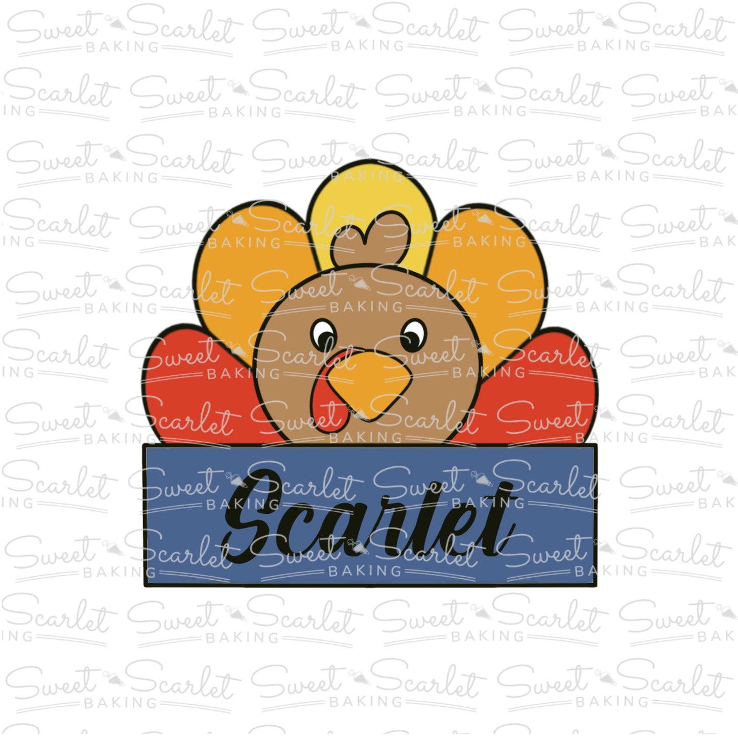 Turkey Plaque Cookie Cutter