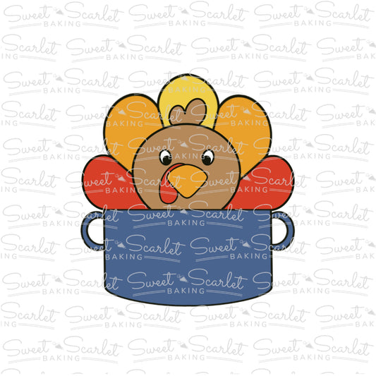 Turkey in Pot Cookie Cutter
