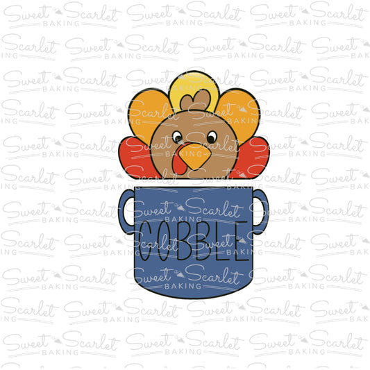 Turkey in Pot 2 Piece Cookie Cutter Set
