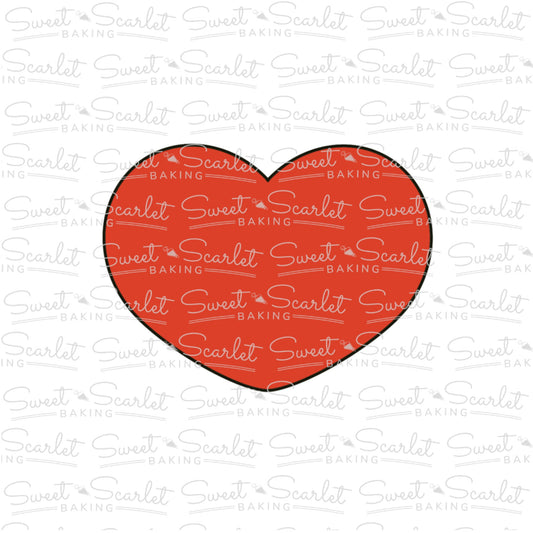 Wide Heart Cookie Cutter