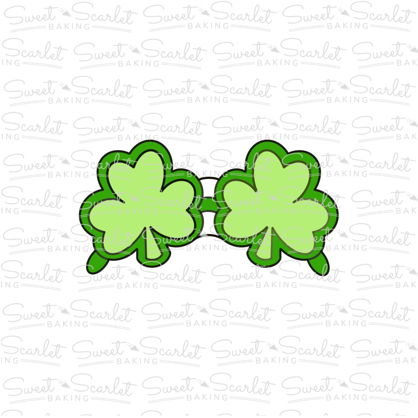 Shamrock Sunglasses Cookie Cutter