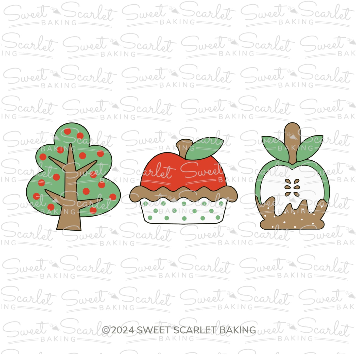 Autumn Apple Kit Cookie Cutter Set